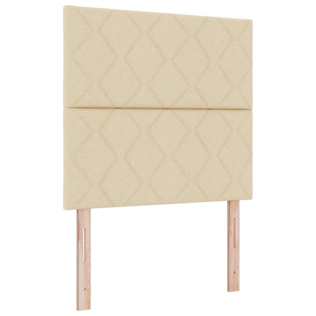 Letto ottomano con materasso Crema 120 x 200 cm Tessuto 3457568