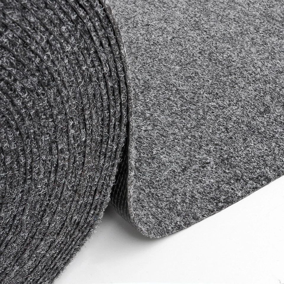 Passatoia 50x40 cm Corridoio Agugliato Moquette Corsia Grigio Zerbino Esterno Interno Negozio