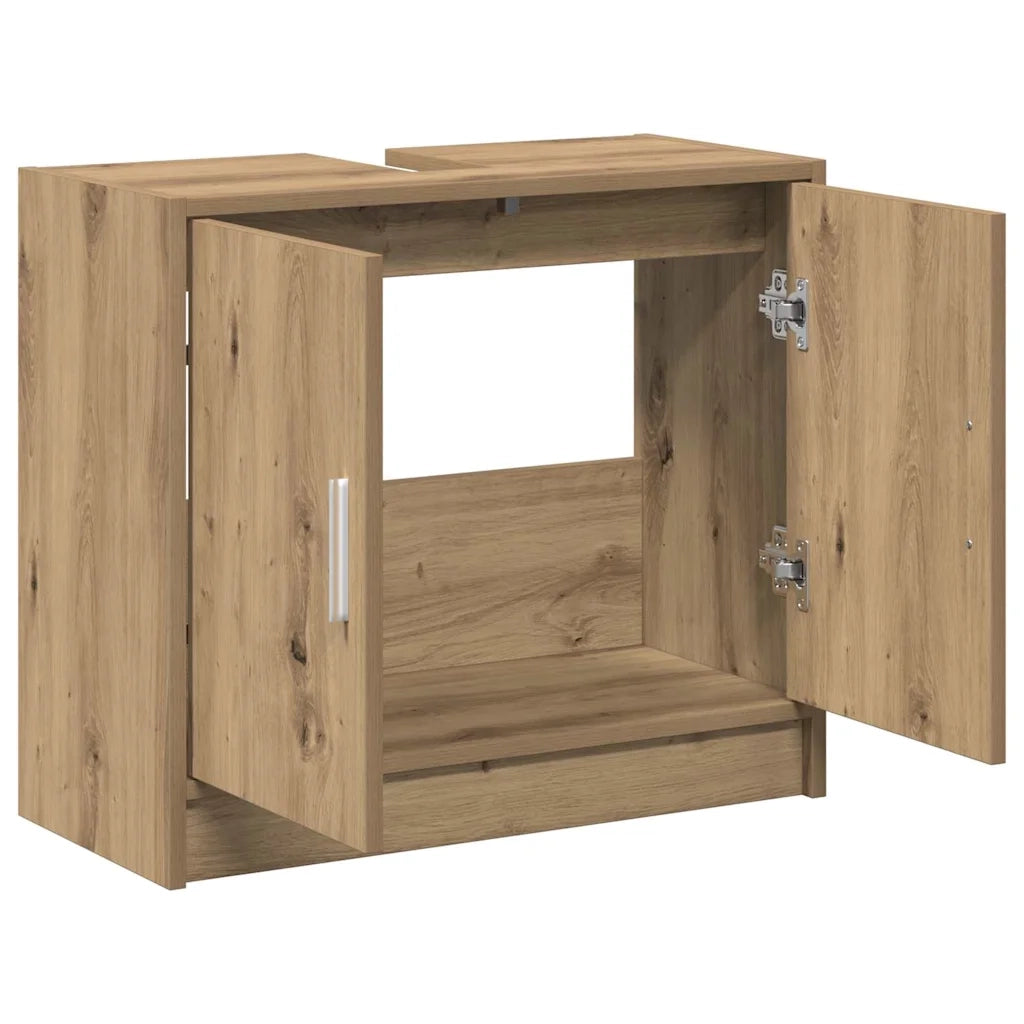 Mobile da Bagno con porta Rovere artigianale 63 x 29 x 55 cm 869207
