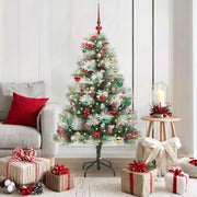 Albero di Natale artificiale Verde e bianco 150 cm 3395178