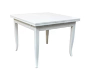 Tavolo con allunghe 80x80 bianco opaco (745) - Mobili 2G