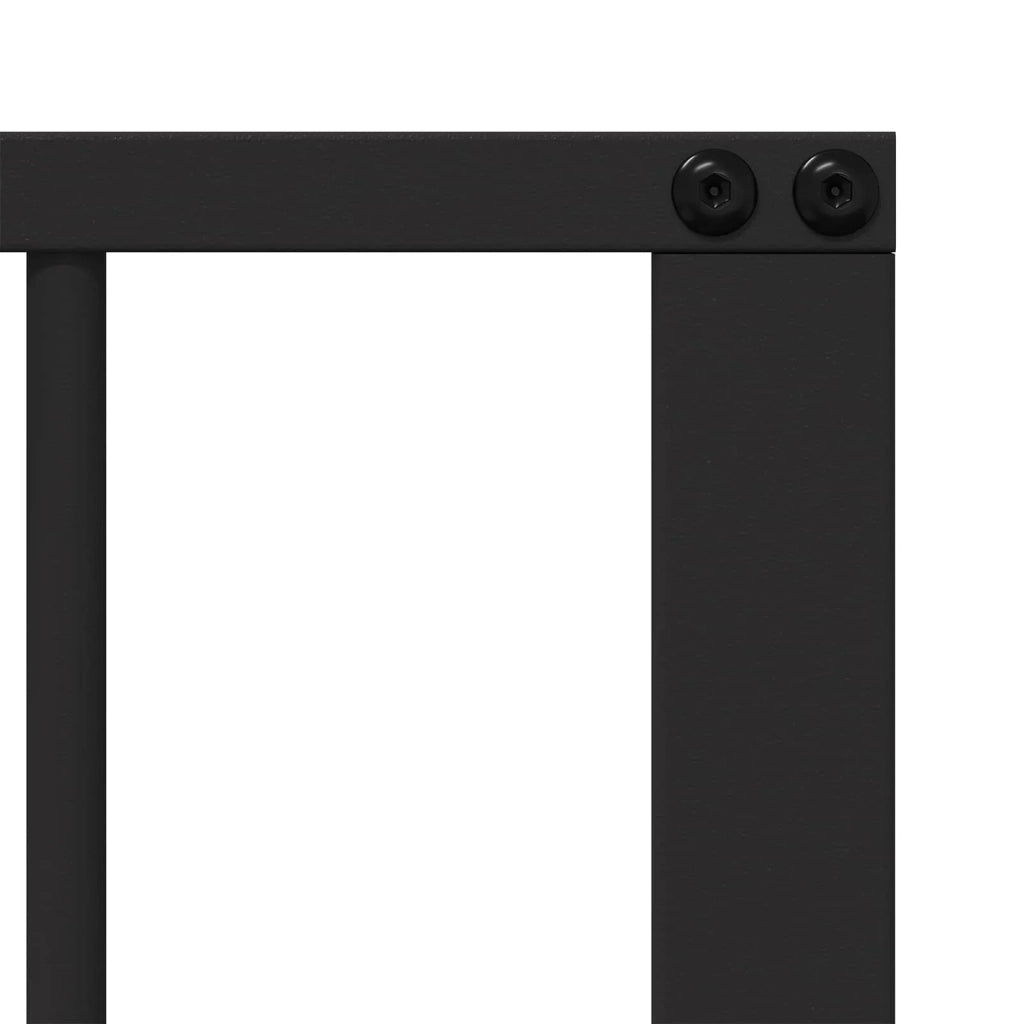 Cancello per cani 6 pcs Nero 100 x 100 cm Acciaio zincato 891991