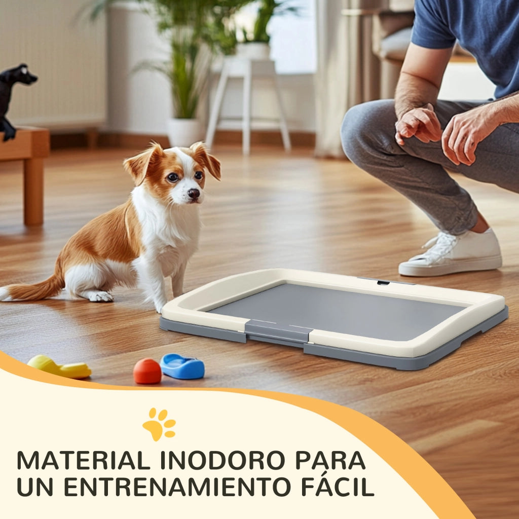 Bandeja Igienica per Cani con Griglia ¨C Zephmum ¨C Grigio 63x48.5x6 cm
