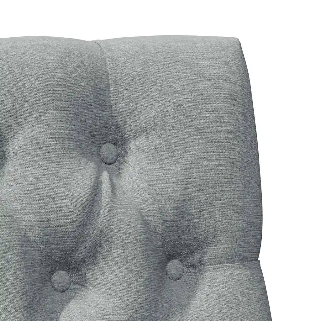Testiera | Testata imbottita Grigio chiaro 80 cm Pino massello