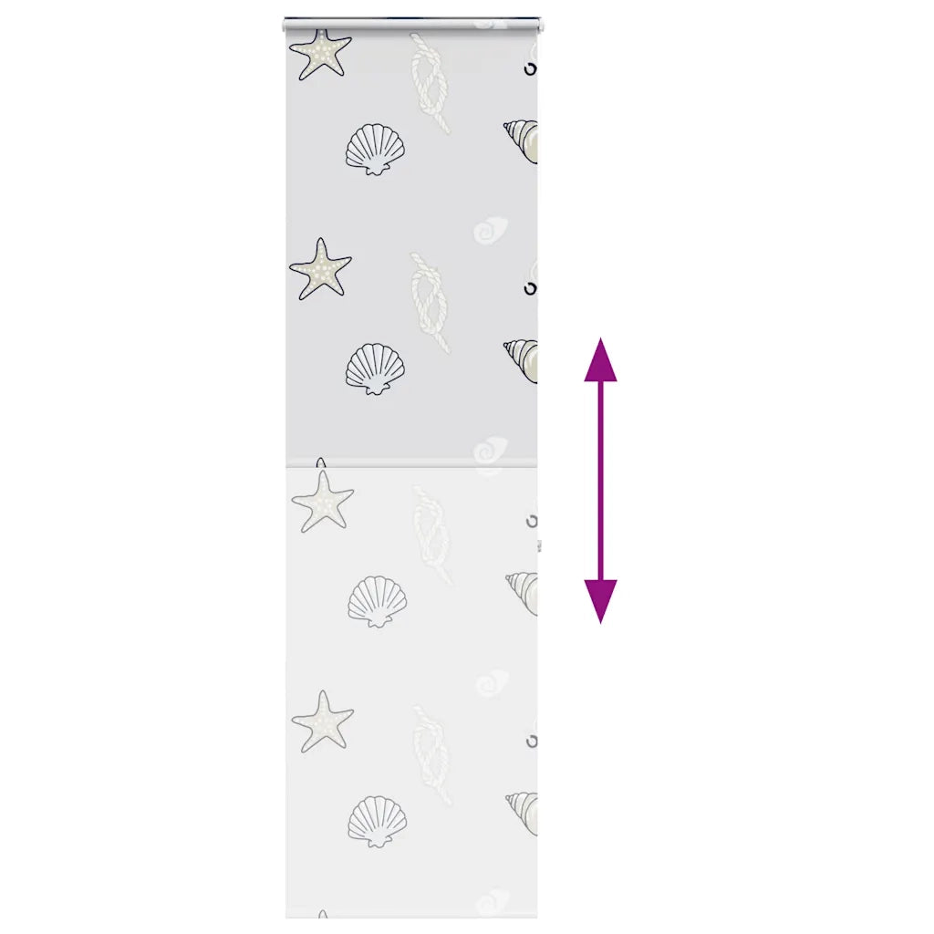 Tenda a Rullo per Doccia Cassonetto 80x240 cm Larghezza Tessuto 4015010