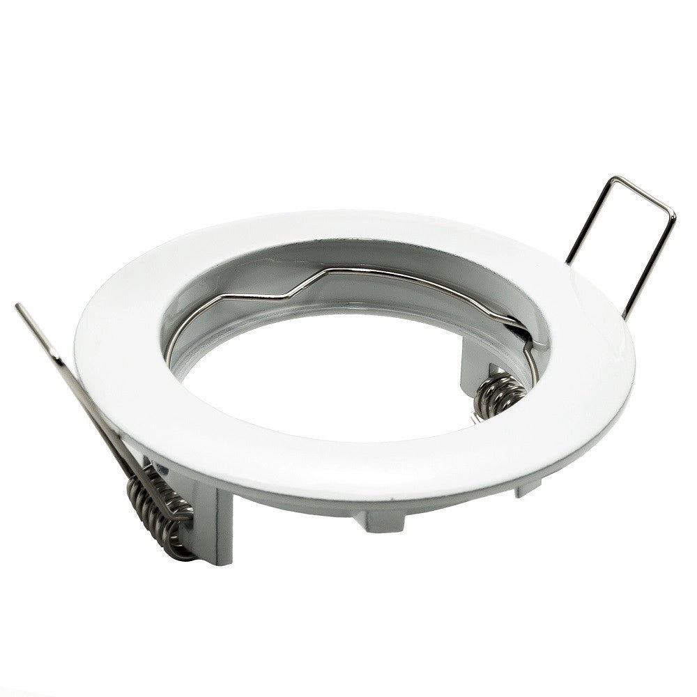 Trade Shop - Faretto Led Rgb+3000k 6w 12v Incasso 6cm Tondo Rgbw Effetti Luce Colorata Barca - Bianco