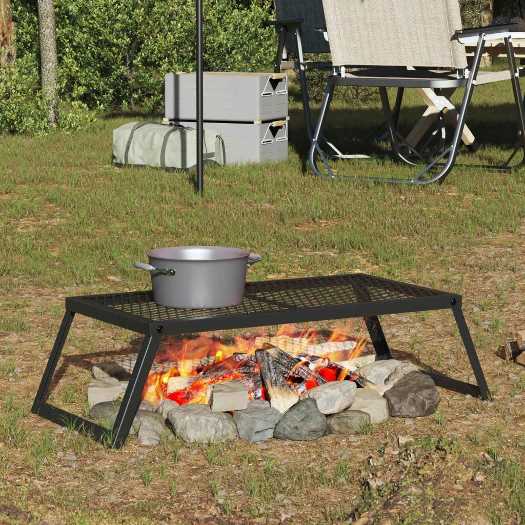Griglia da Campeggio Pieghevole Nero 58 x 31 x 2 cm 42030066