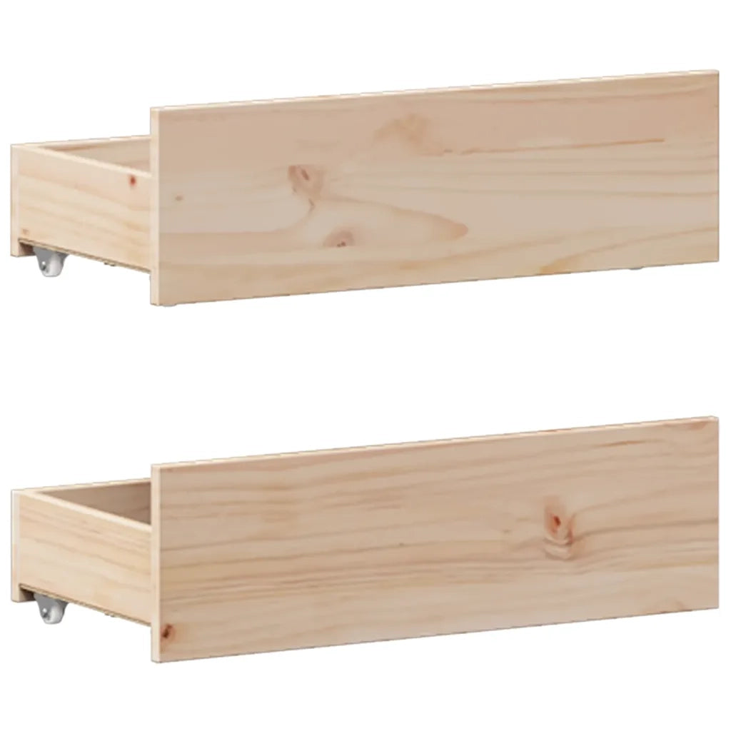 Giroletto senza Materasso con Testata 135x190 cm Massello Pino 3308780