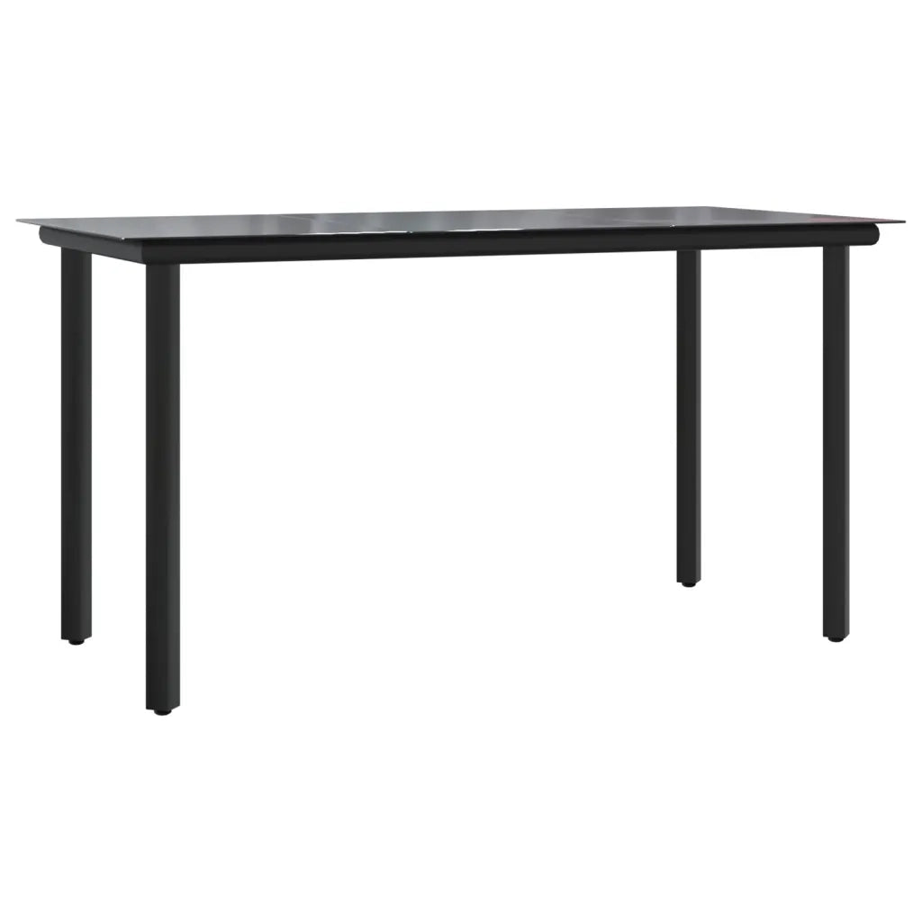 Set da Pranzo da Giardino 5 pz con Cuscini in Polyrattan Grigio