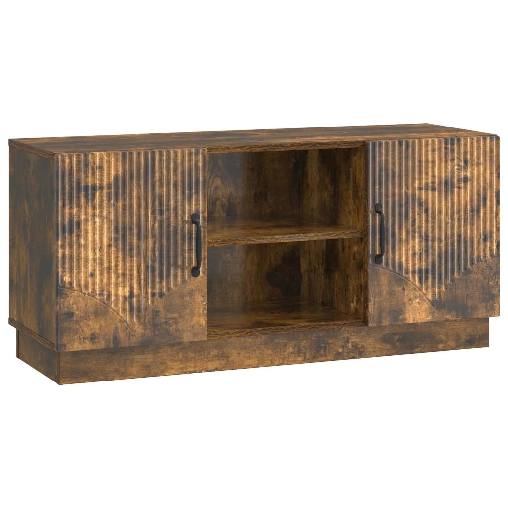 Mobile TV Rovere Fumo 102 x 34,5 x 47 cm Legno ingegnerizzato 895390