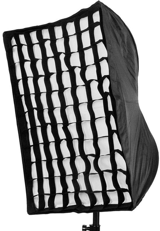 Kit di Softbox con Raster - Controllo Direzionale - Set di Softbox - Cinture di Montaggio - Progettazione Cellulare - Adatto alla Fotografia di Profilo - Modificatore di Luce