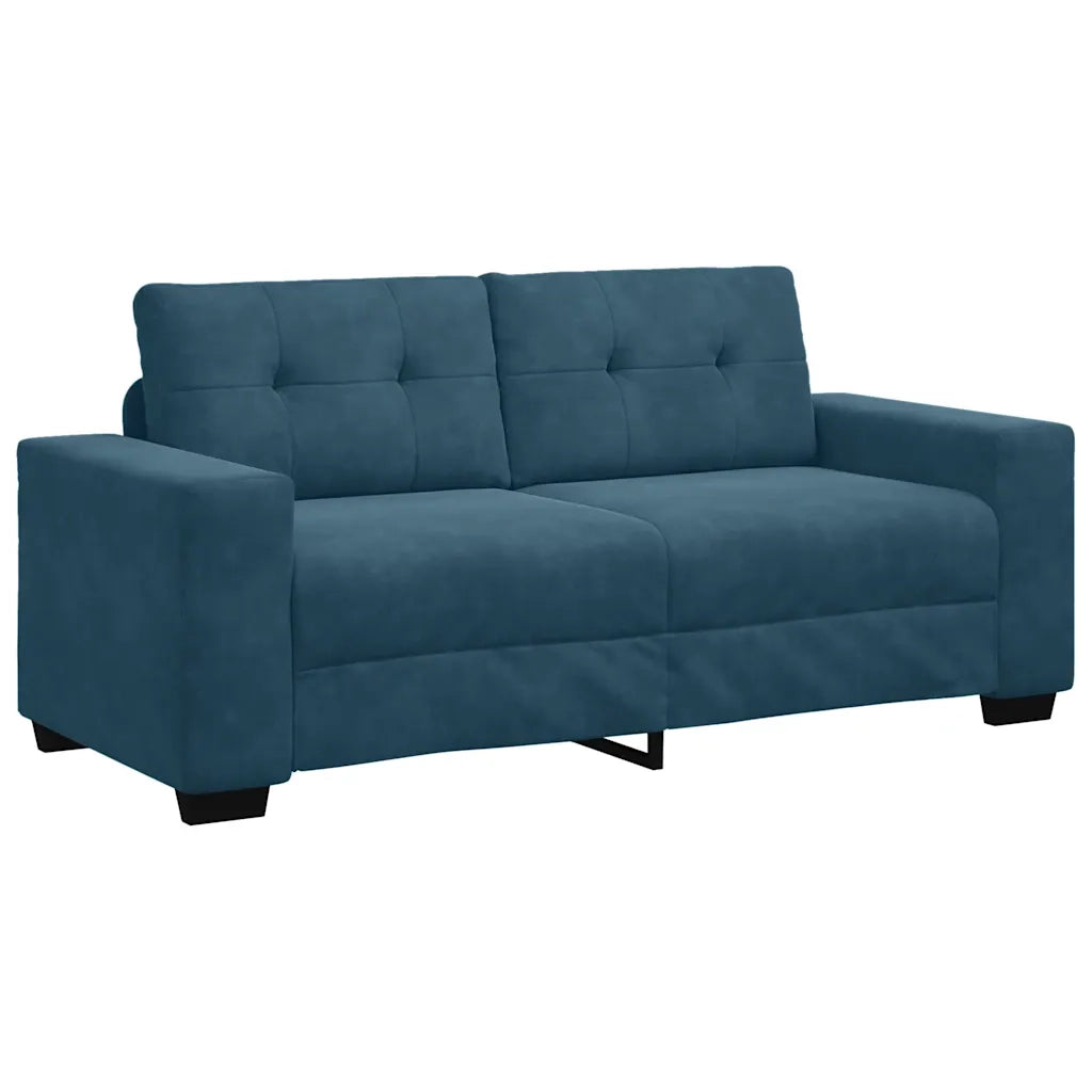 Divano Divanetto Blu 180x77x82 cm in Velluto 4105131