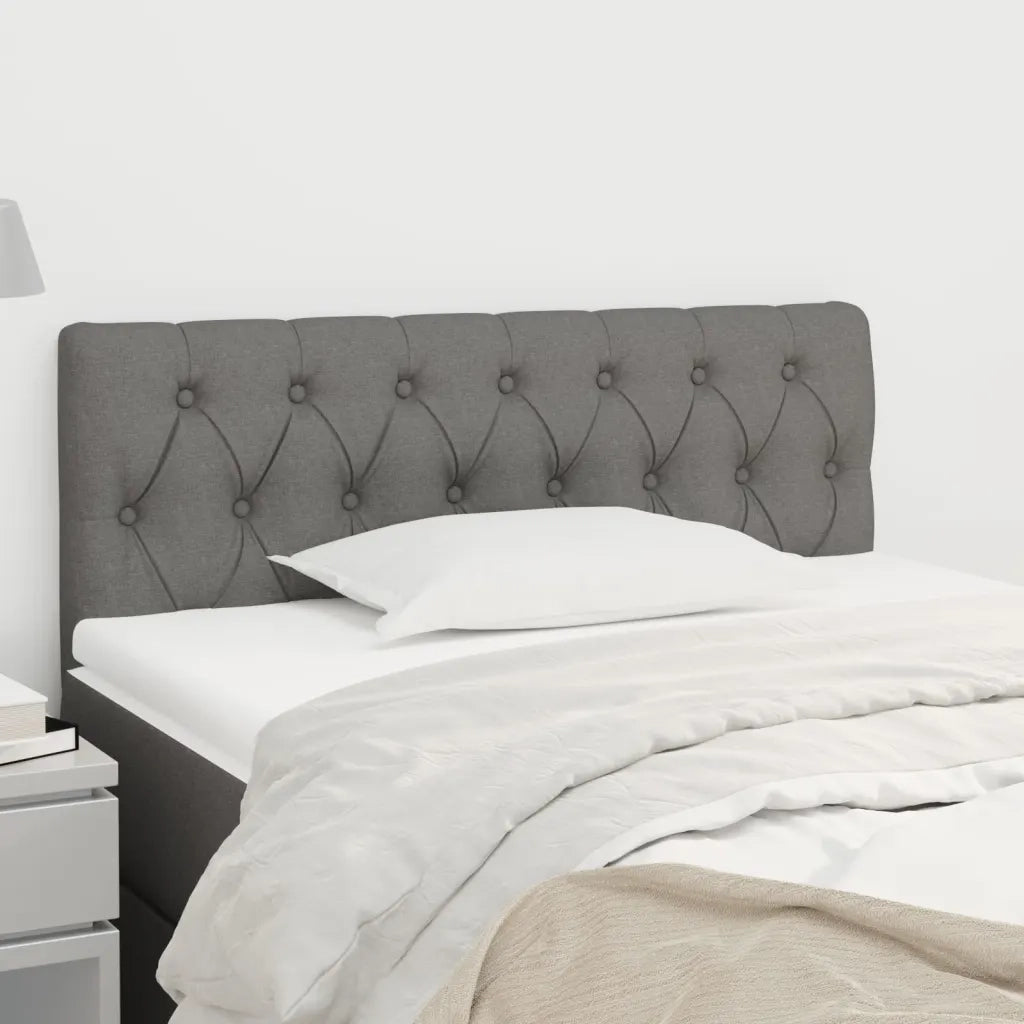 Testiera | Testata Grigio Scuro 90x7x78/88 cm in Tessuto