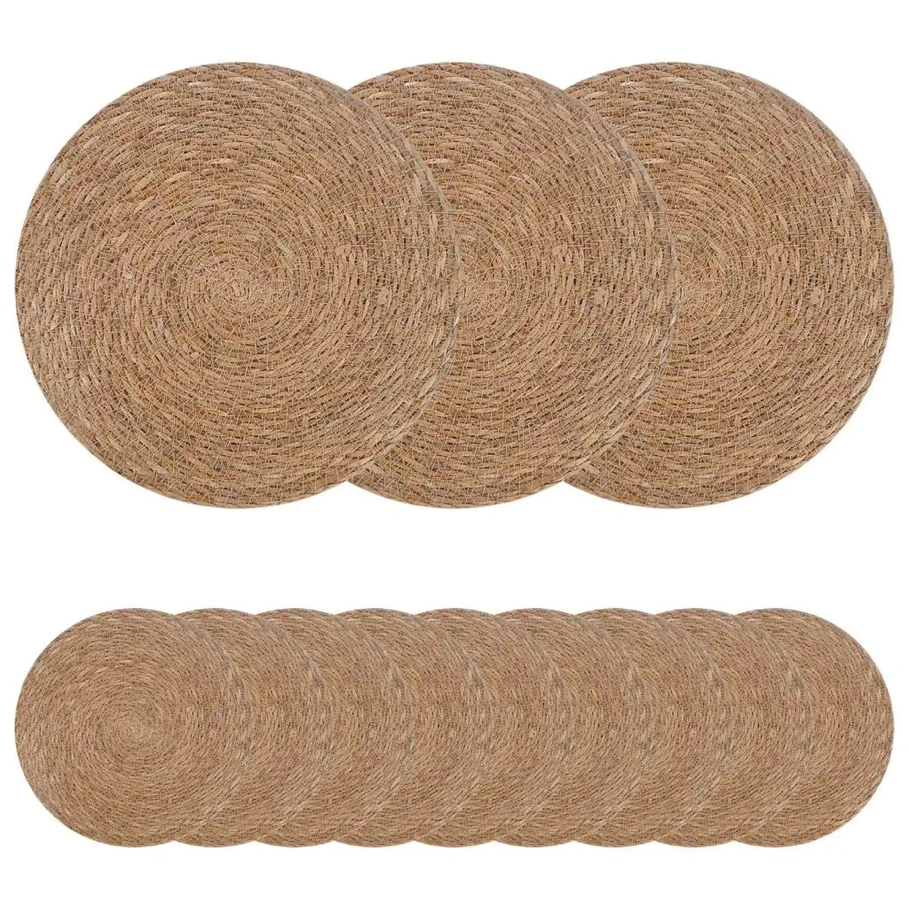 Tovagliette in erba di mare 12 pz Naturale 100% Erba marina 42012322