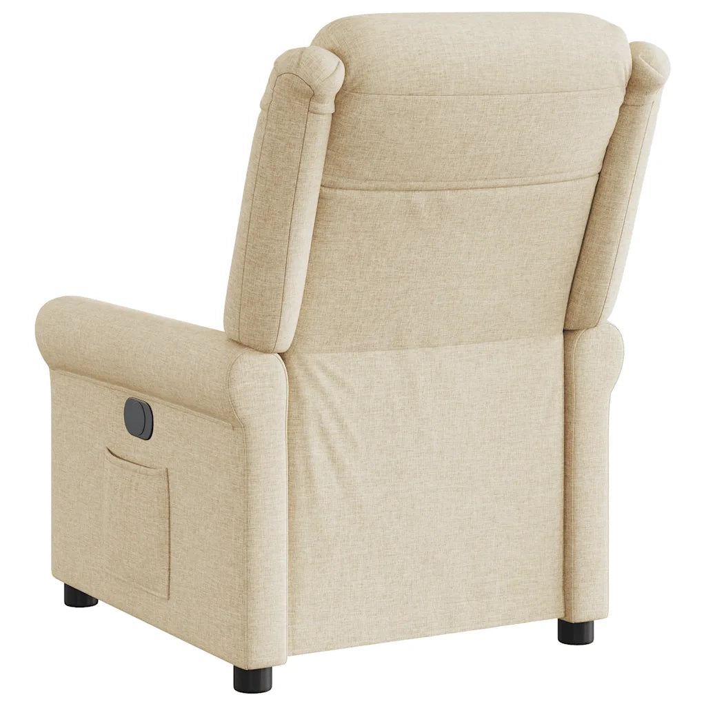 Poltrona Reclinabile in Tessuto Crema 4015644