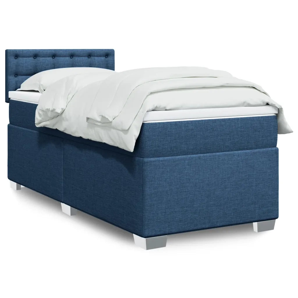 Giroletto a Molle con Materasso Blu 100x200 cm in Tessuto 3288119