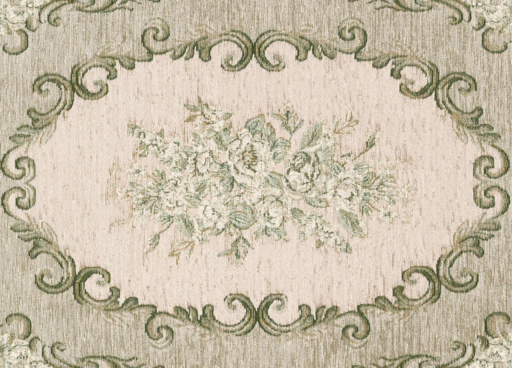 Tappeto Velour Antiscivolo Disegno Operà By Suardi - 140x200 - Verde