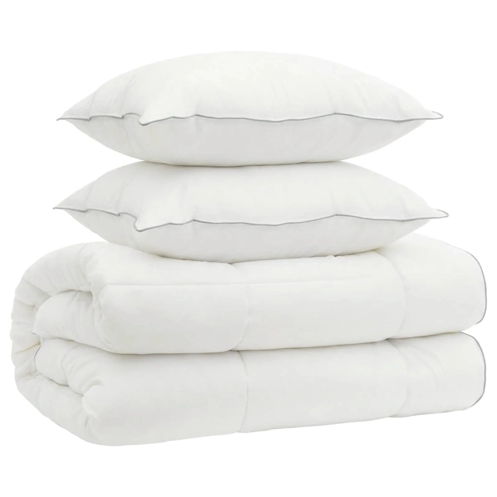 Set di piumone e cuscini 3 pcs 240x260 cm 4 stagioni Lana 3442093