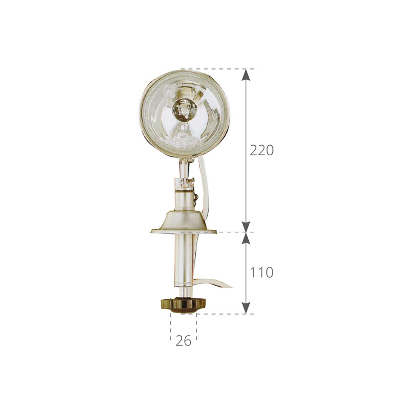 PROIETTORE INOX 55 W 12V. SPARE LAMP FOR ART.4040362/432