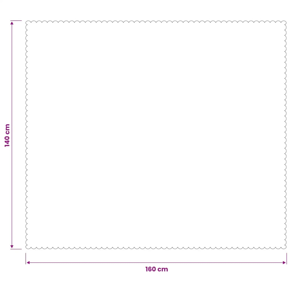 Tovaglia da Tavolo 5 pz Rettangolare Beige 140 x 160 cm 42040453