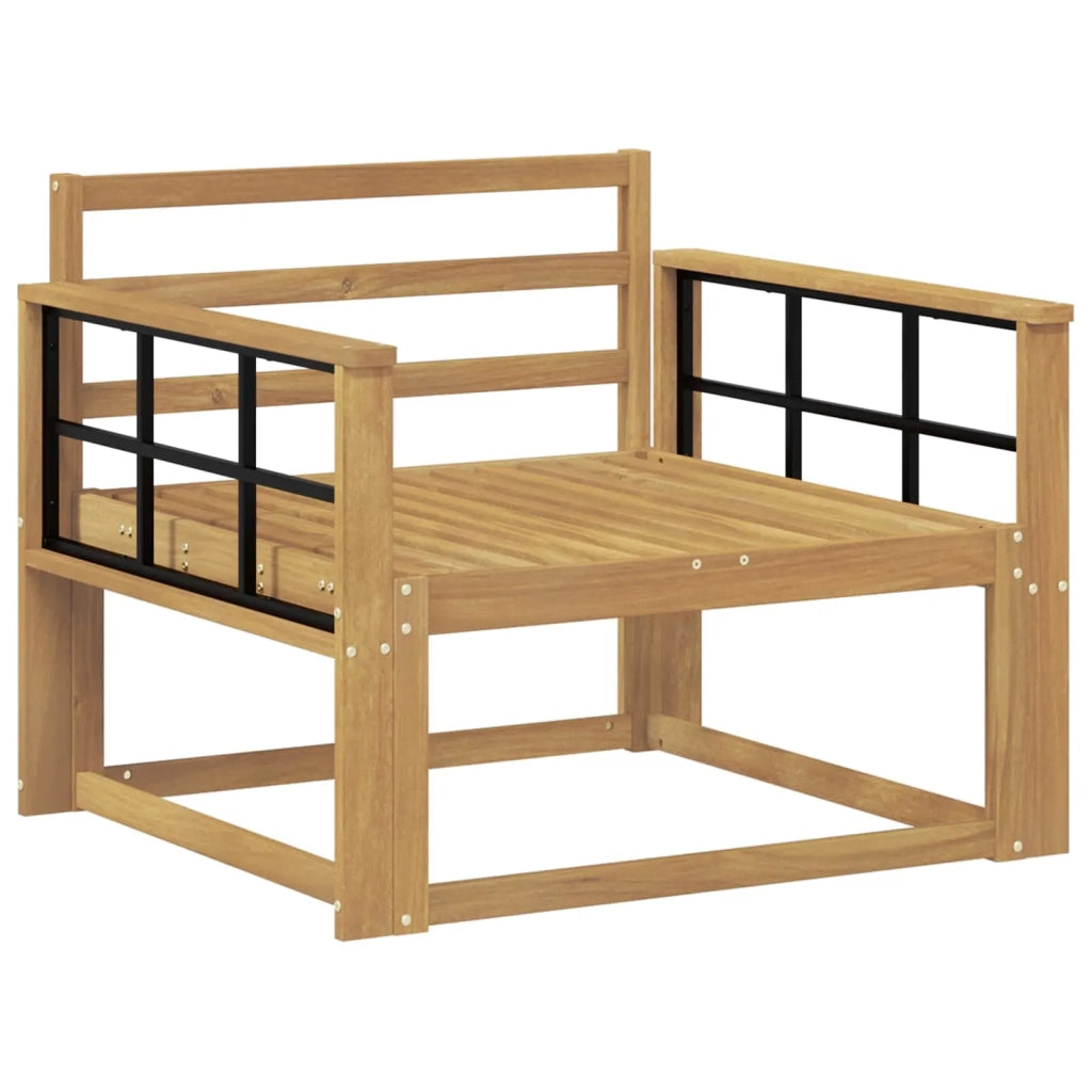 Divano centrale per esterno Legno di Acacia Massello Bianco 3439018