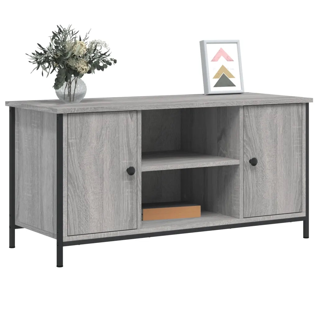 Mobile Porta TV Grigio Sonoma 100x40x50 cm in Legno Multistrato 832766