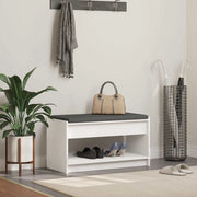 Panca per ingresso con cuscino Bianco 83 x 38 x 45 cm 891576