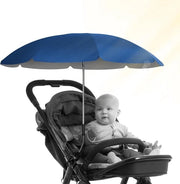 Parasole per passeggini protezione UV 50+ / 70 cm di diametro con ombrello - ombrellone per passeggini - ombrellone per passeggini con supporto universale flessibile
