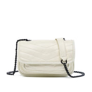 Borsa grande da donna in vera pelle, firmata, ideale per il lavoro, il lavoro, il lavoro, la borsa a tracolla, la borsa a spalla, bianca.
