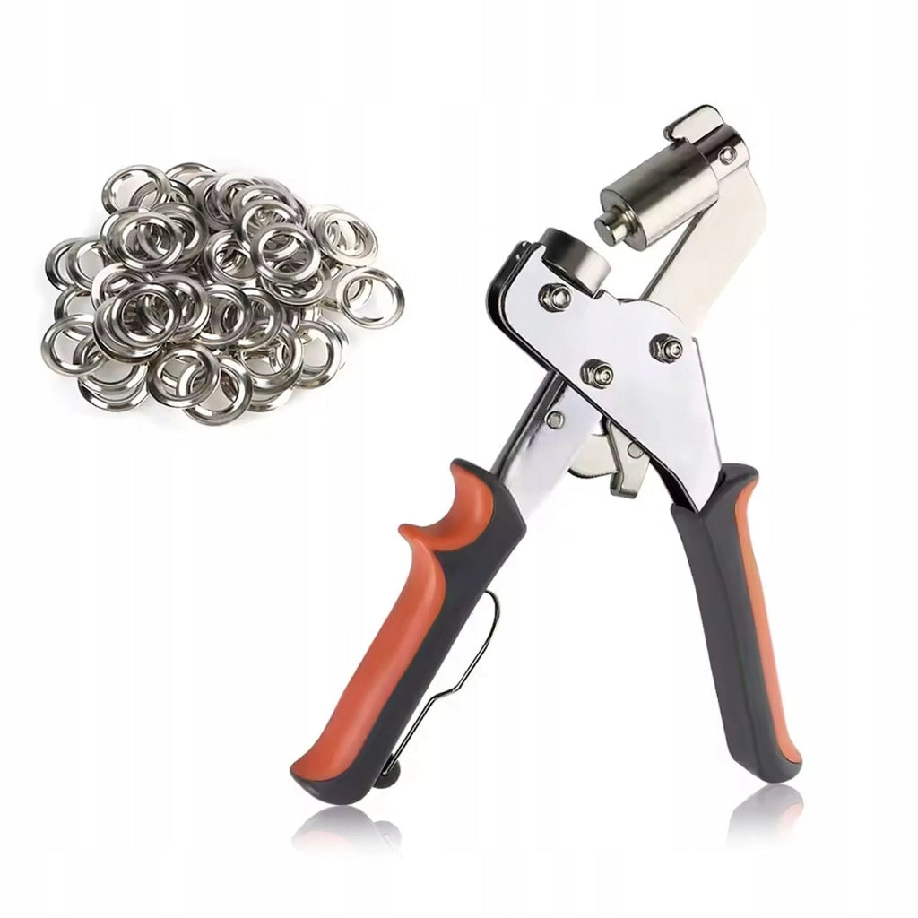 Pinza per Occhielli Magnetica Manuale GripFix ProMag 500 – Set con 500 Occhielli | Diametro 10 mm