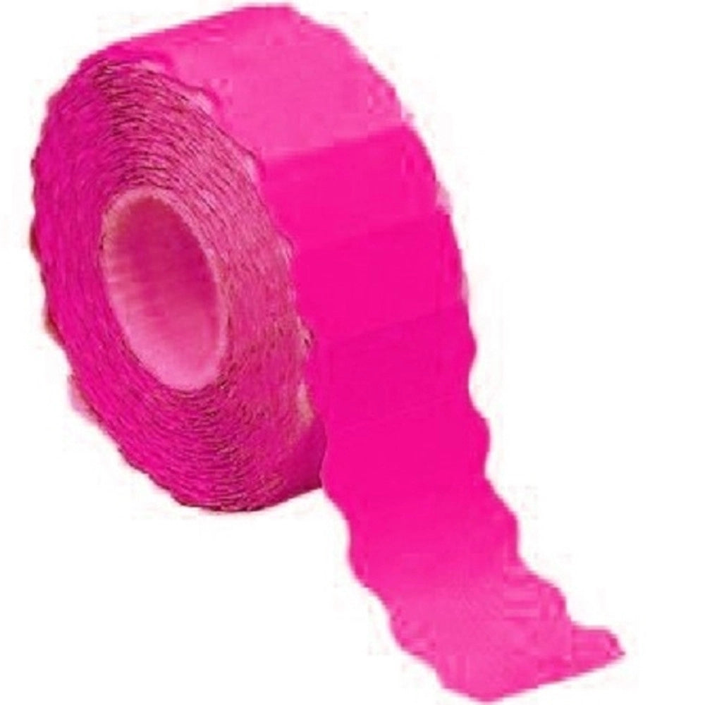 Trade Shop - Rotoli Fucsia Rosa Fluo Etichette Prezzatrice Segnaprezzo Per Negozio Vetrrina -