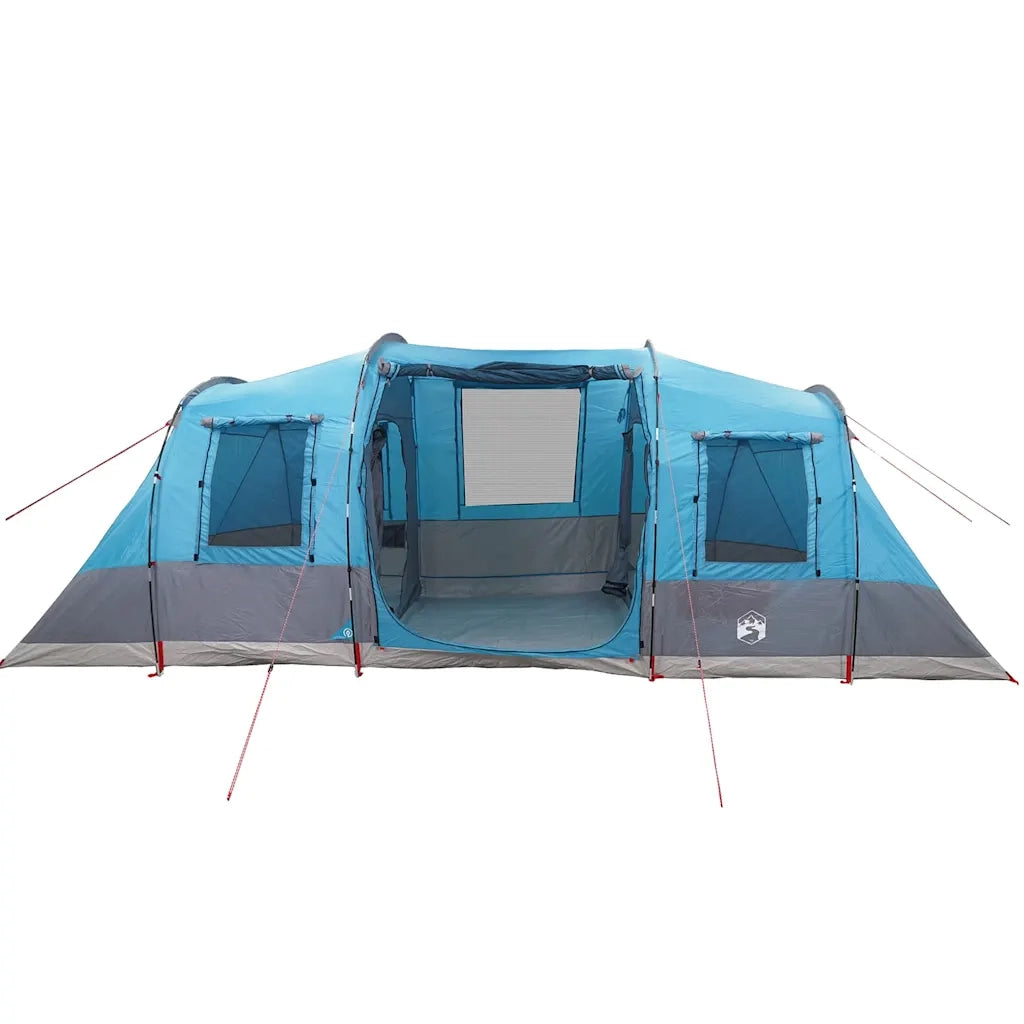 Tenda Familiare a Tunnel per 6 Persone Blu Impermeabile
