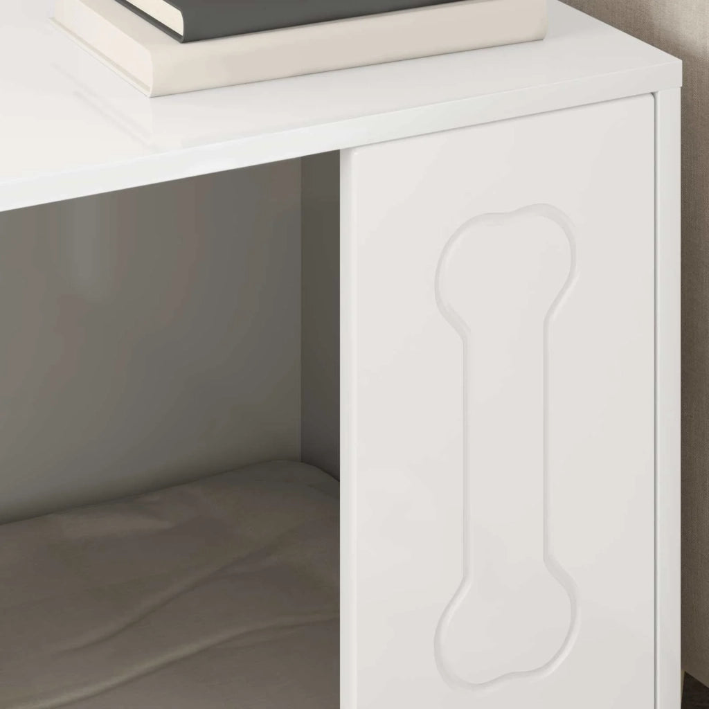 Cuccia per cani Bianco Lucido 44 x 42 x 49 cm Legno multistrato CFW6749665