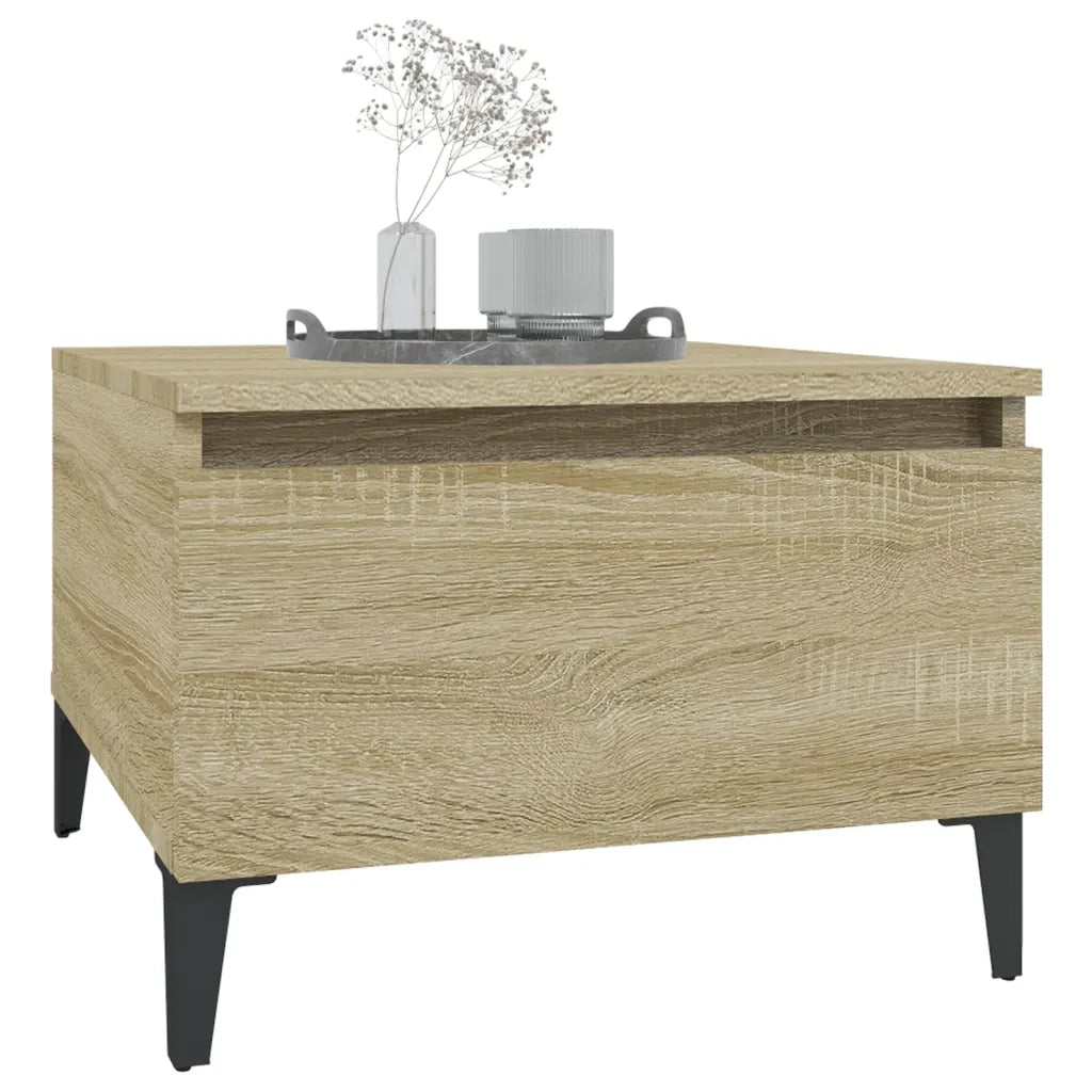 Tavolini 2pz Rovere Sonoma 50x46x35 cm in Legno Multistrato 819523