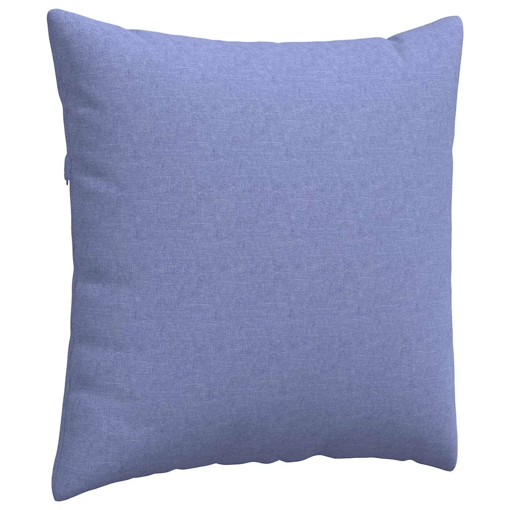 Cuscini da Divano 2 pz | Cuscini per sedie Blu jeans 80 x 80 cm Tessuto