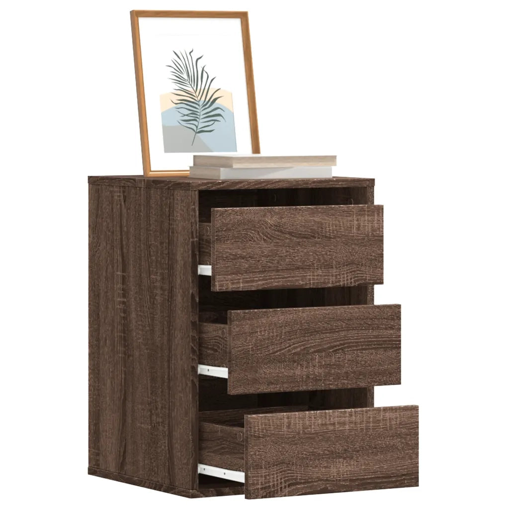 Cassettiera Angolo Rovere Marrone 40x41x58cm Legno Multistrato CFW7119526