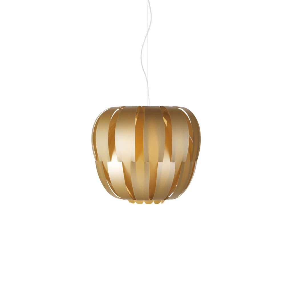 Sospensione Moderna Queen Polilux ® New Gold E Metallo Cromo 1 Luce E27 D42Cm