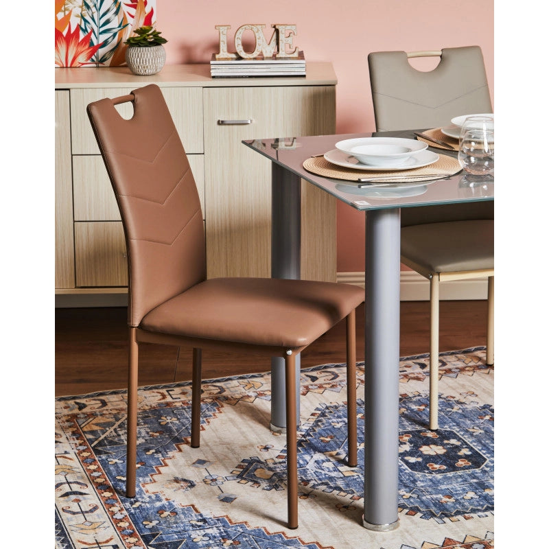 Tavolo Willow Silver 140x80x75