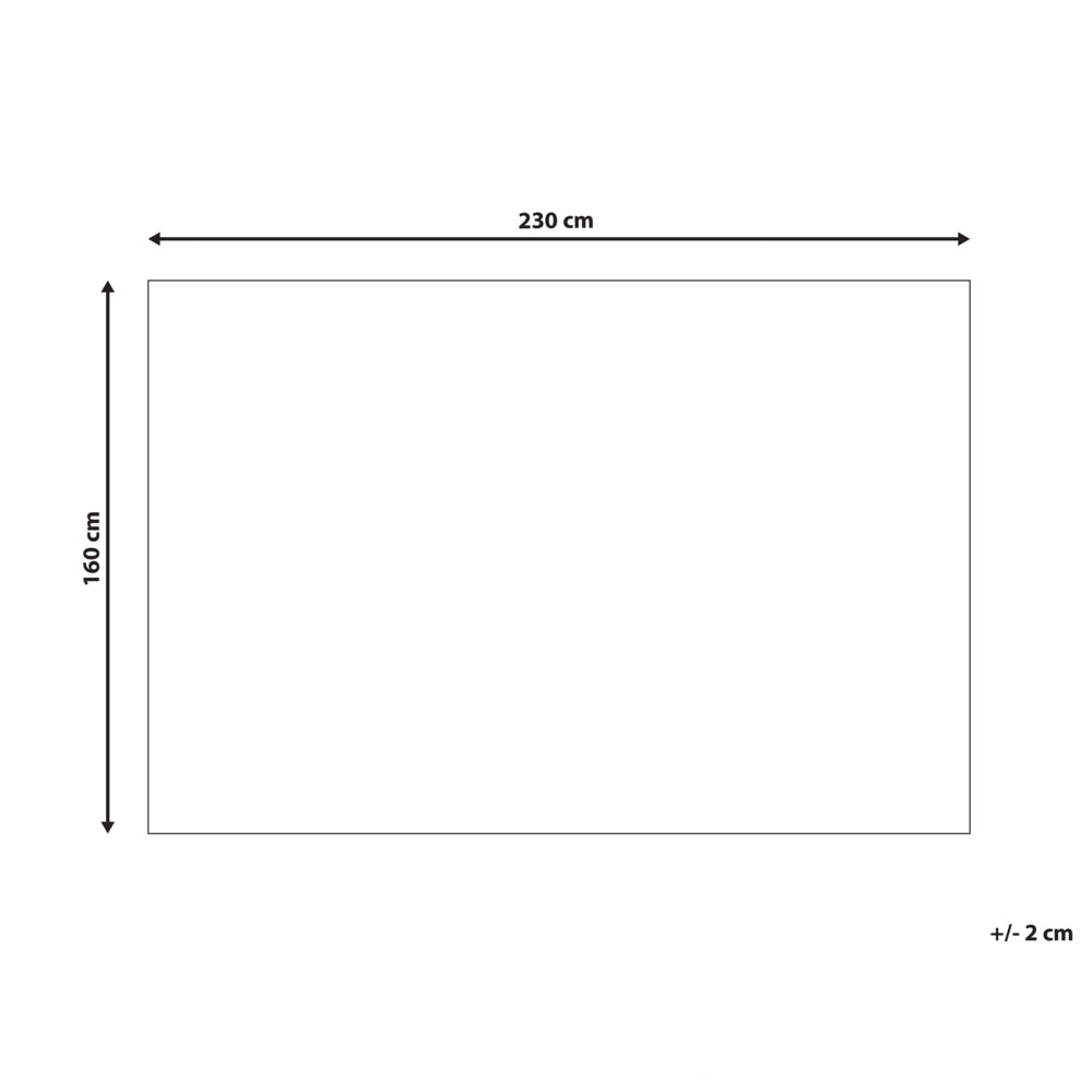 Tappeto in viscosa beige sabbia 160 x 230 cm a pelo corto capitonné moderno