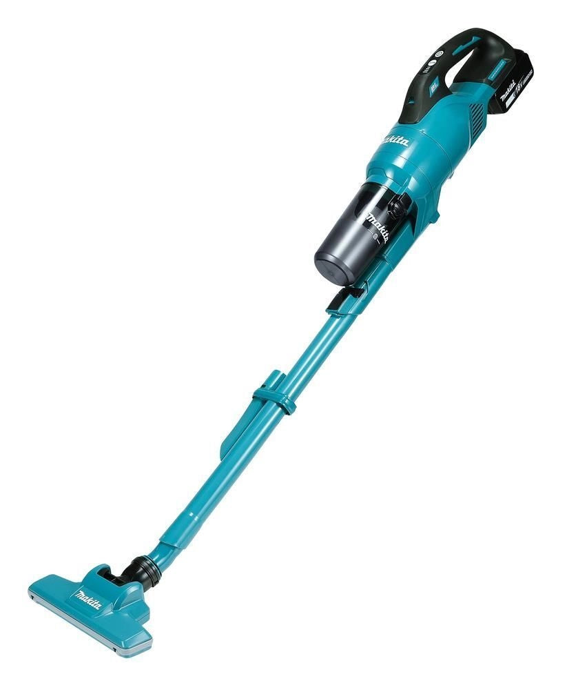 Makita DCL286FZ Aspirapolvere a Batteria 2 in 1 con Sistema a Ciclone 0,25 L Autonomia fino a 76 min 66 dB colore Nero Blu