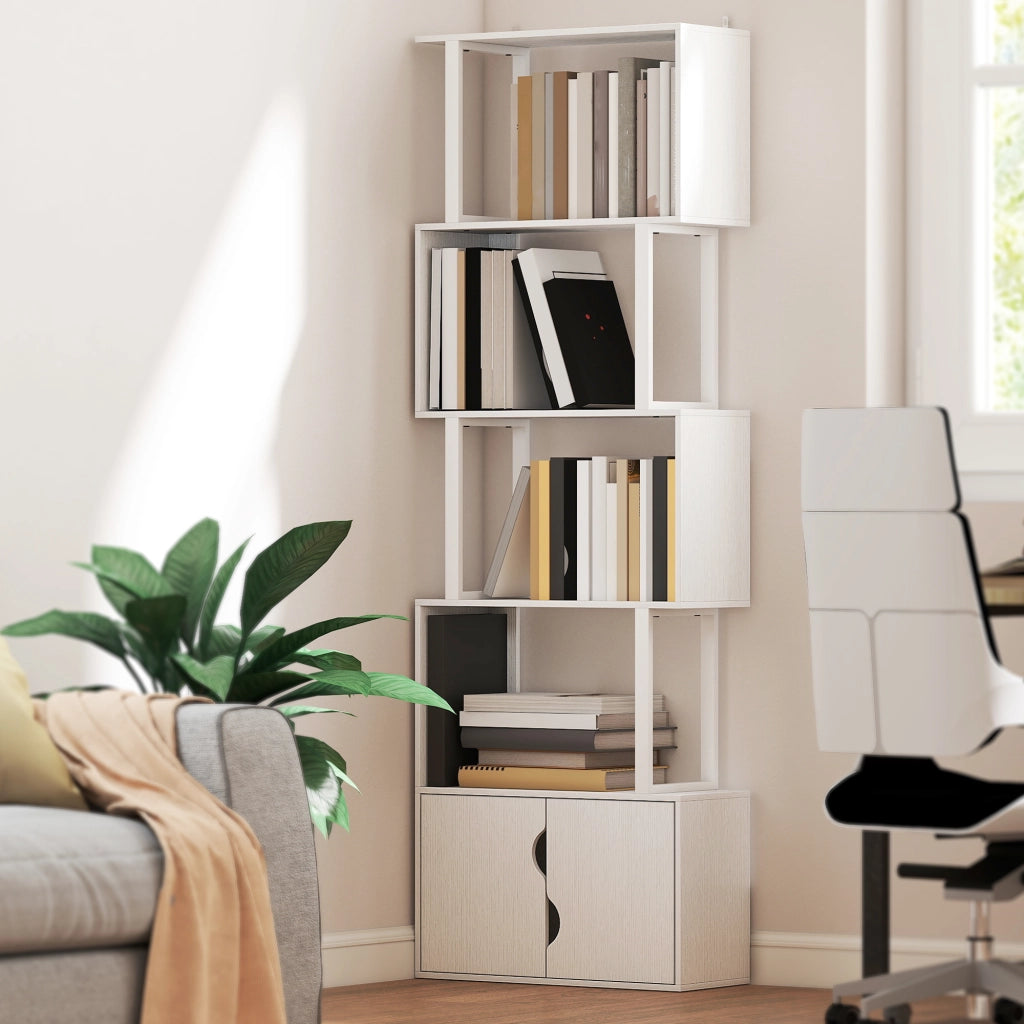 Libreria 5 Livelli S ¨C zephmum ¨C Bianco 60x24x179