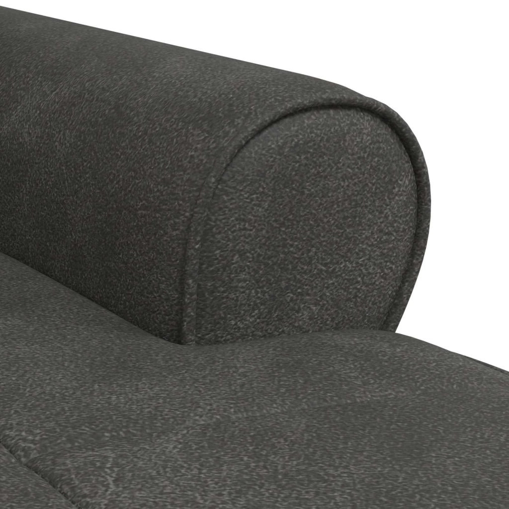 Chaise Lounge | Sedia a Sdraio con cuscino Nero 91 x 157 x 91 cm Pelle Sintetica CFW6751806