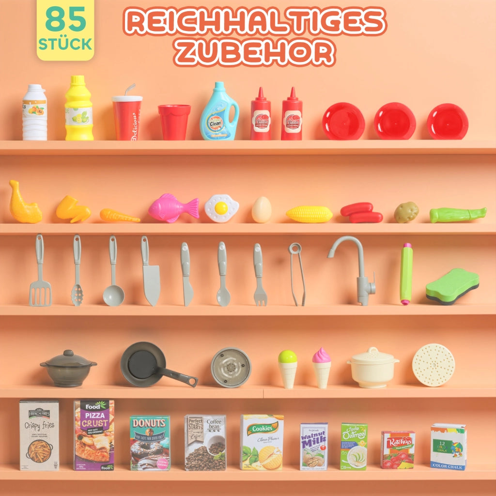 Cucina Giocattolo per Bambini ¨C Minimal ¨C Bianco con Accessori