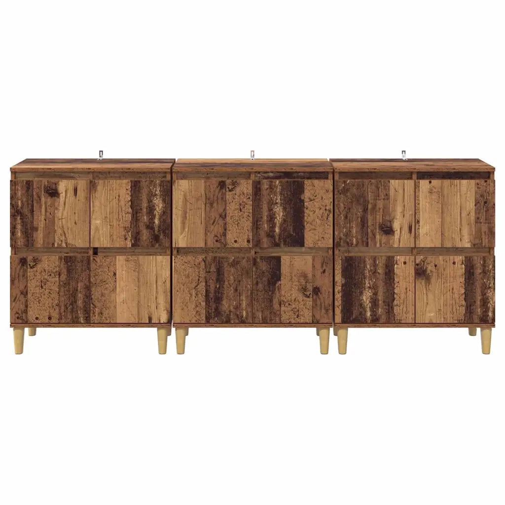Credenza | Sideboards 3 pcs Legno vecchio 60 x 35 x 70 cm