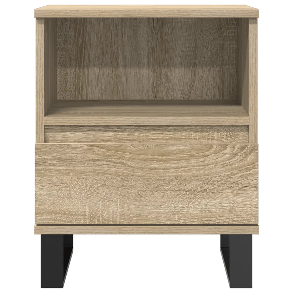 Comodini 2pz-Set di 2 Tavolino da notte Rovere Sonoma 40x35x50 cm in Legno Multistrato 310359