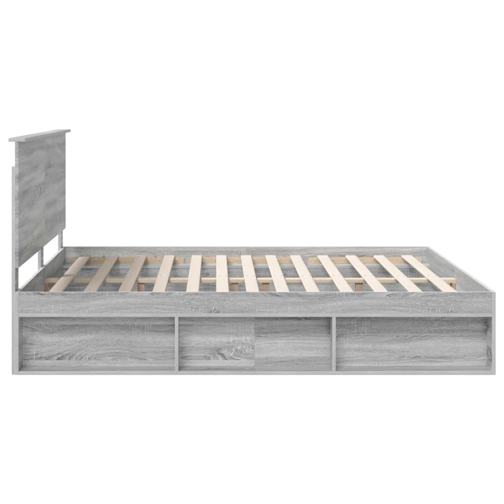 Struttura del letto Grigio Sonoma 180 x 200 cm Pino massello 3410979