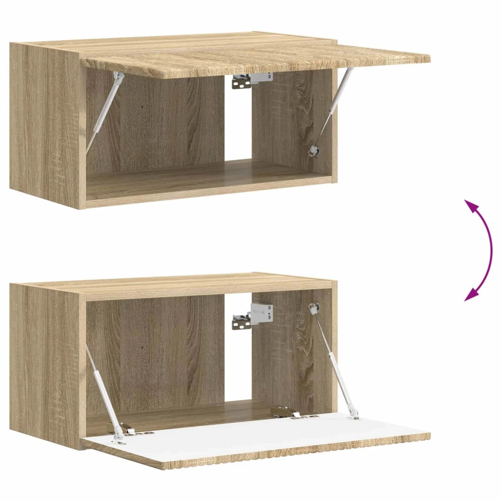 Set mobile TV 6 pz-Credenza per TV Rovere Sonoma Legno multistrato 494171