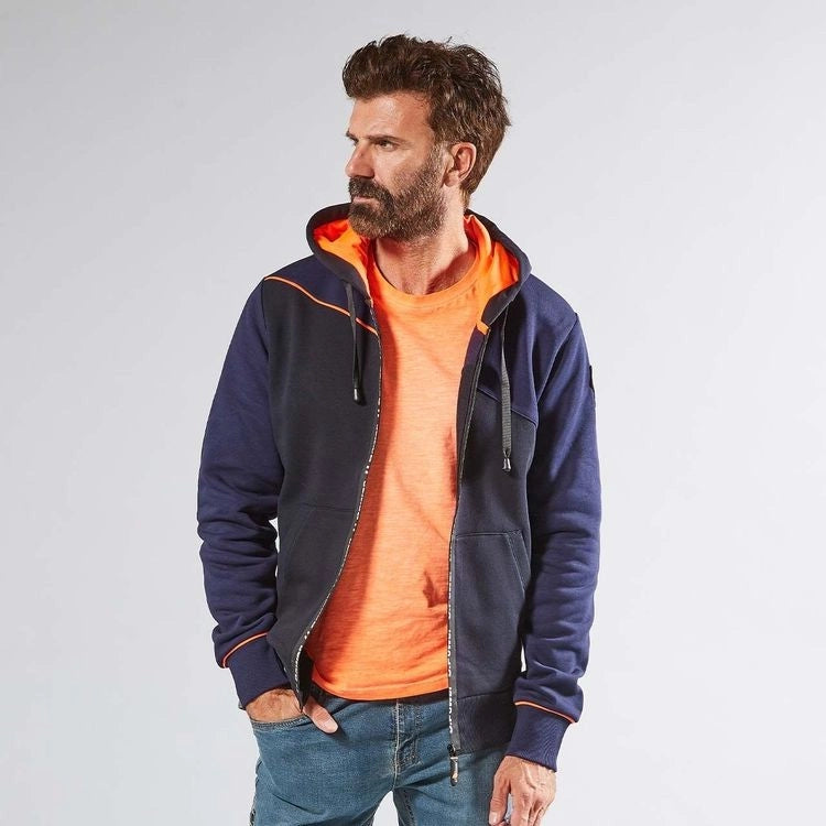 Felpa Full Zip con Cappuccio Jupiter Upower Deep Blue M