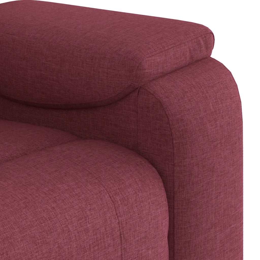 Poltrona | Sedia Relax Reclinabile in Tessuto Rosso Vino