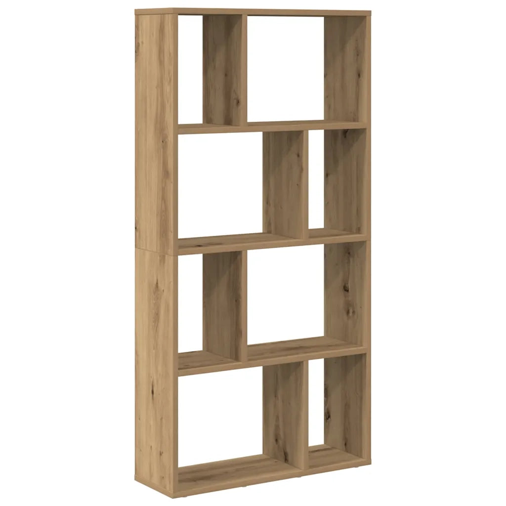 Libreria-Scaffale per Libri-Mobile di Stoccaggio Rovere Artigianale 60x20x120 cm in Truciolato